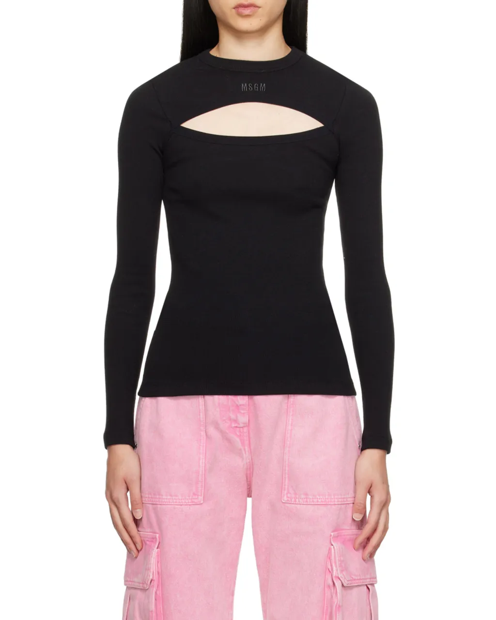 Logo-Embroidered Ribbed-Knit Top