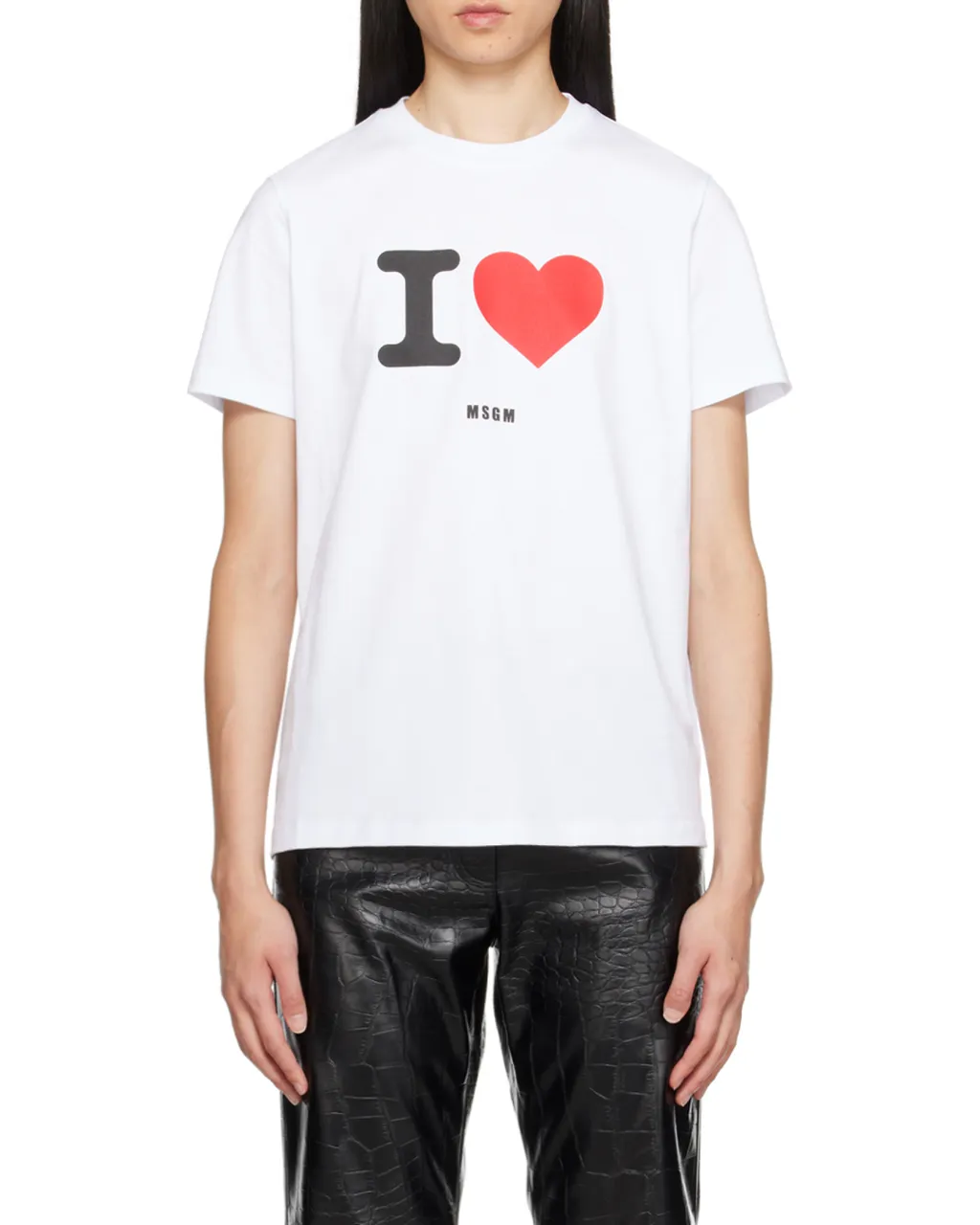 Logo-Flocked Crewneck T-Shirt