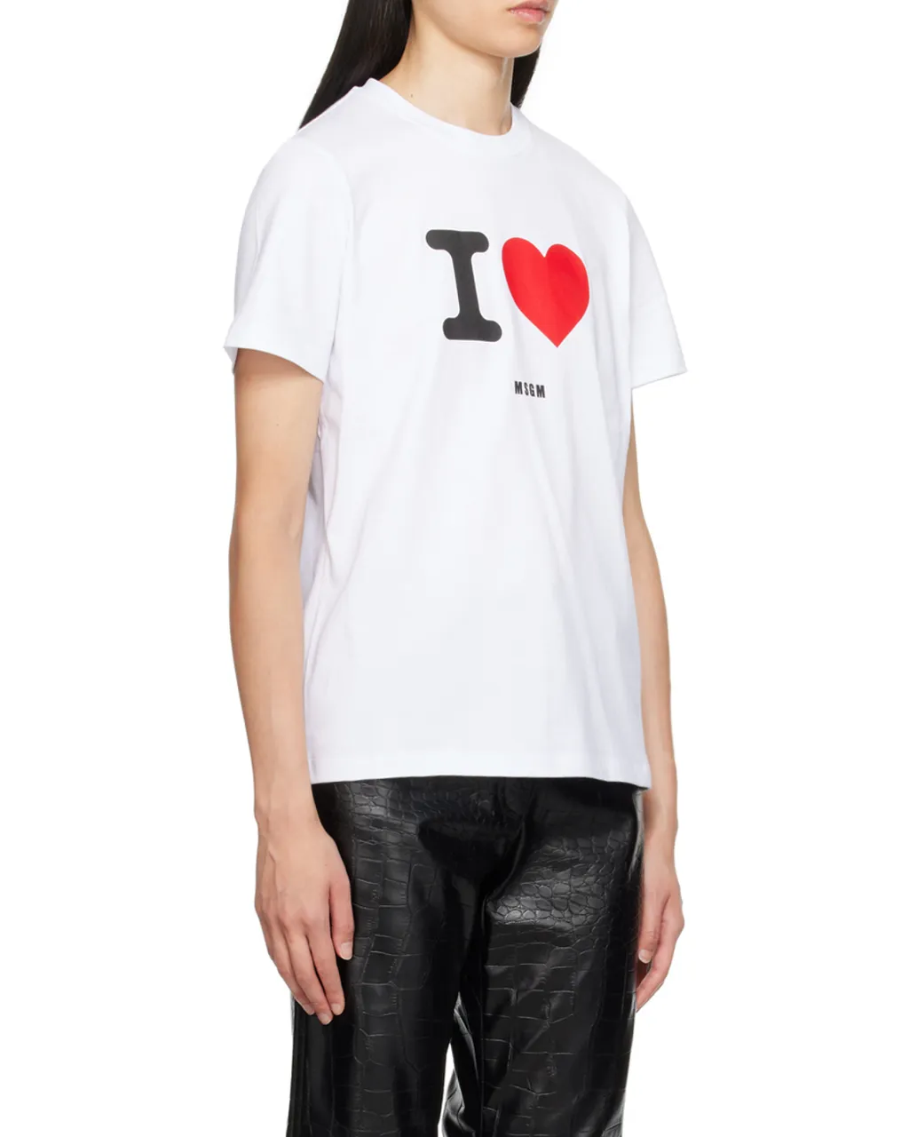 Logo-Flocked Crewneck T-Shirt