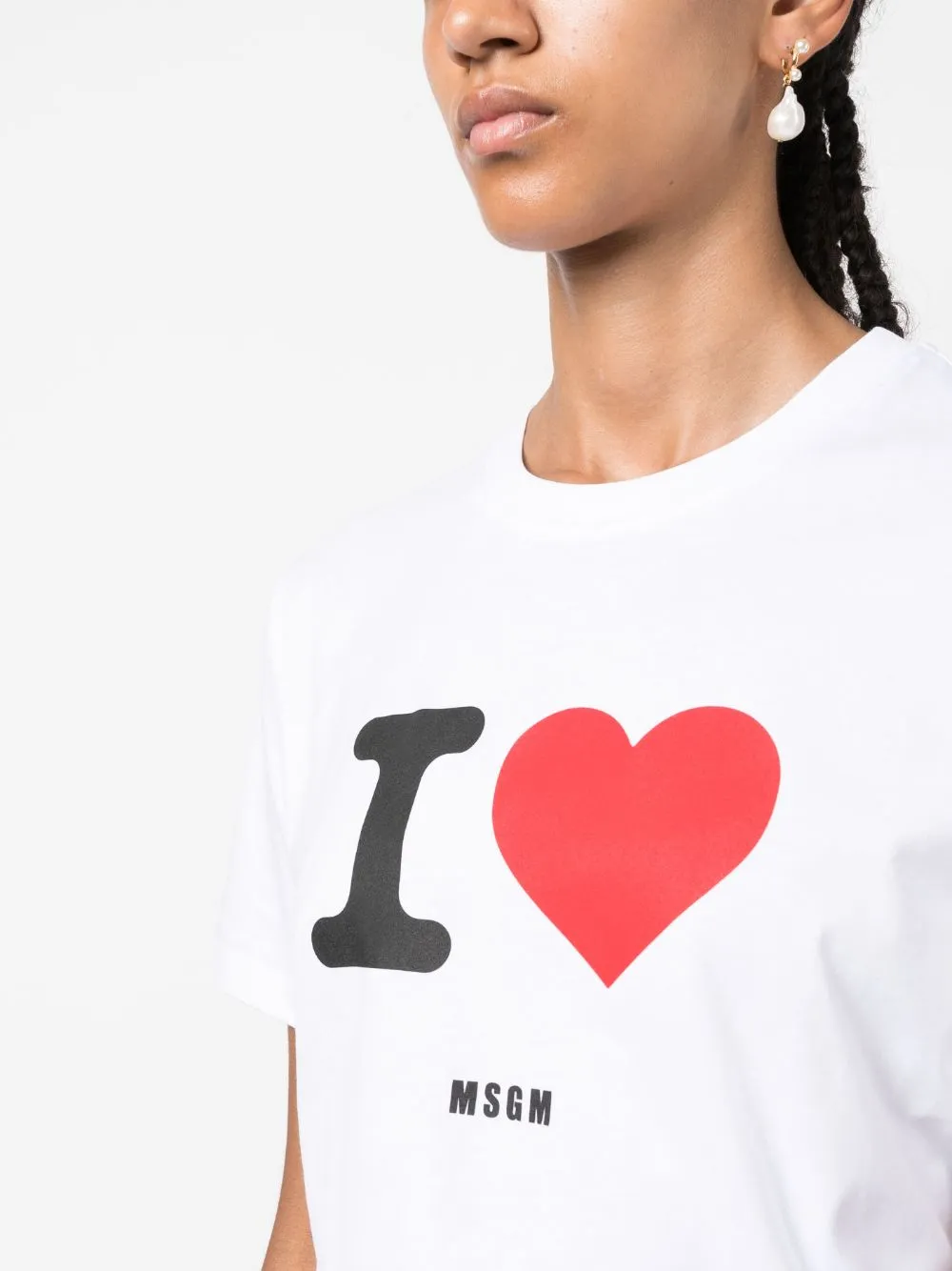 Logo-Flocked Crewneck T-Shirt