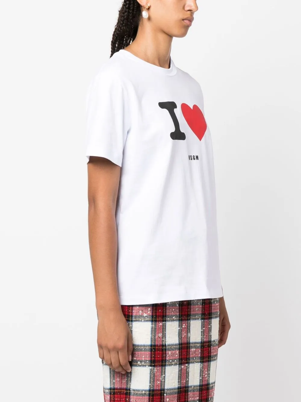 Logo-Flocked Crewneck T-Shirt