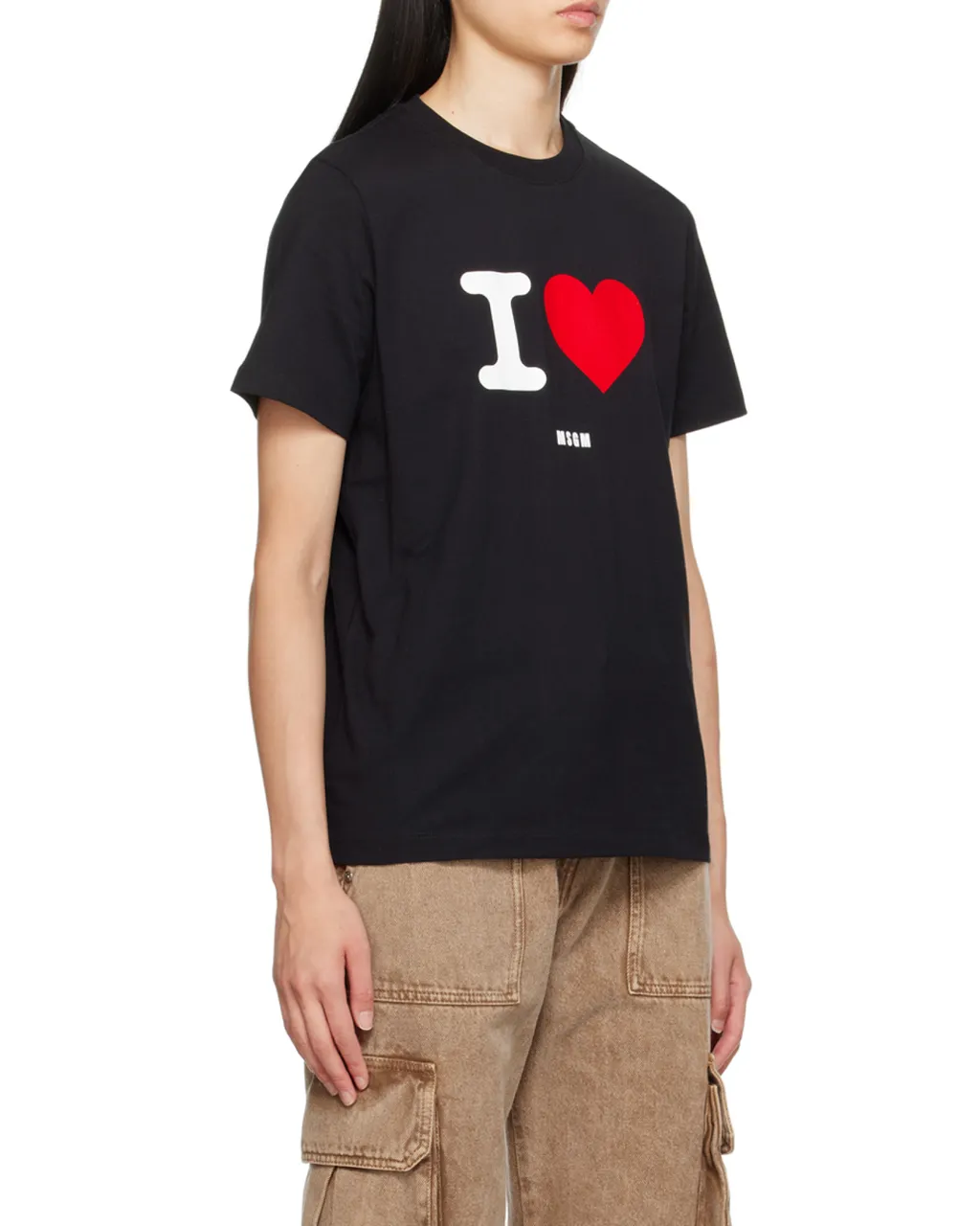 Logo-Flocked Crewneck T-Shirt
