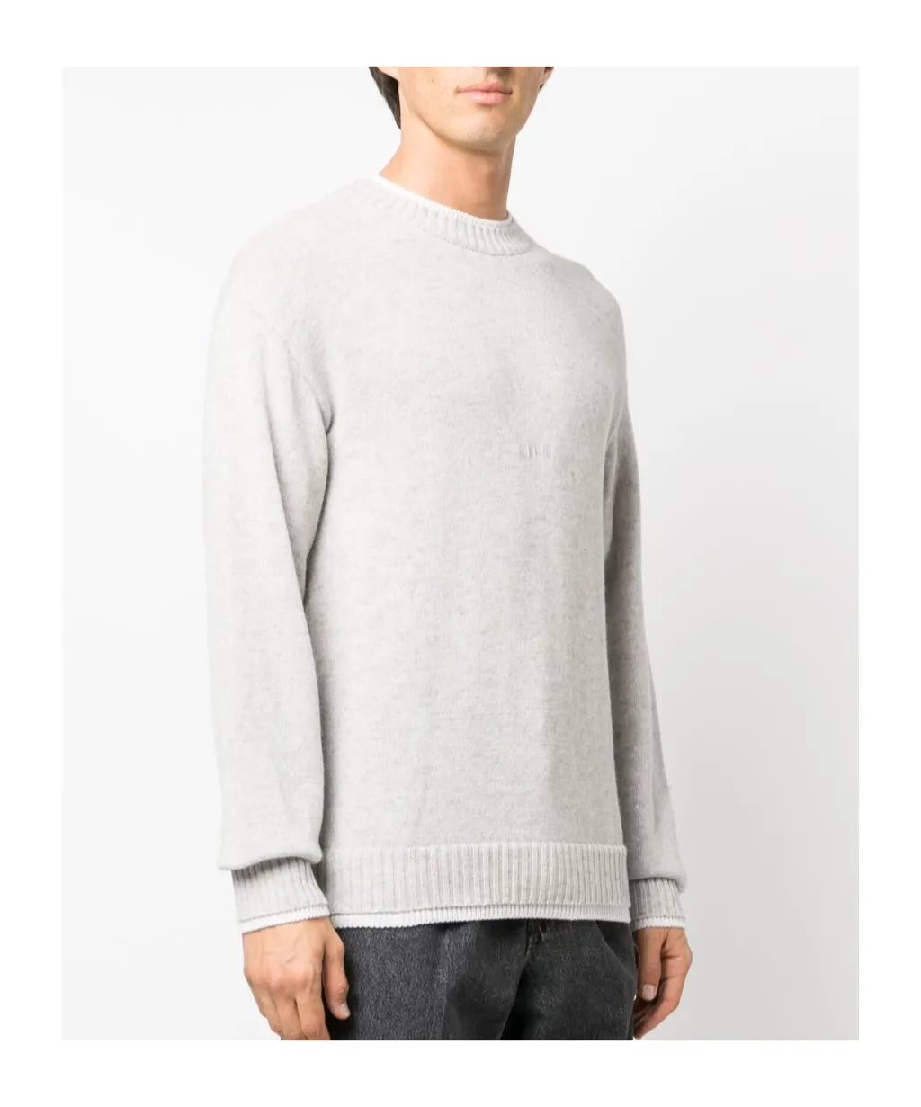 Logo Embroidered Knitted Jumper