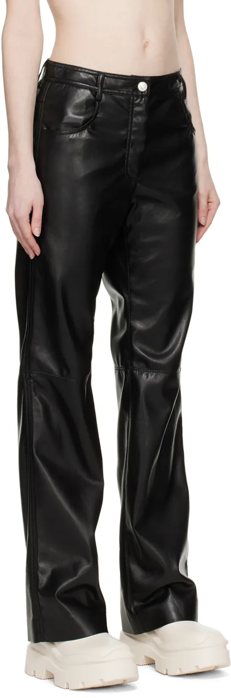 High-Waisted Flared Trousers