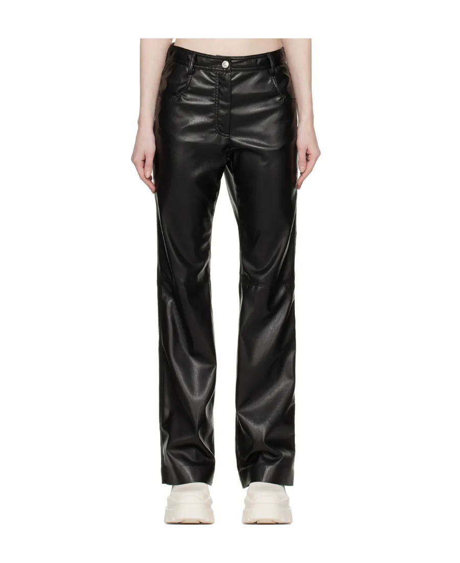 High-Waisted Flared Trousers