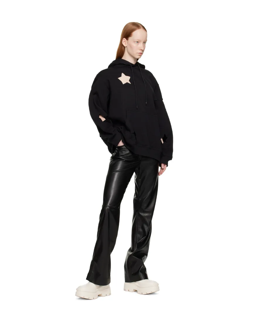 High-Waisted Flared Trousers