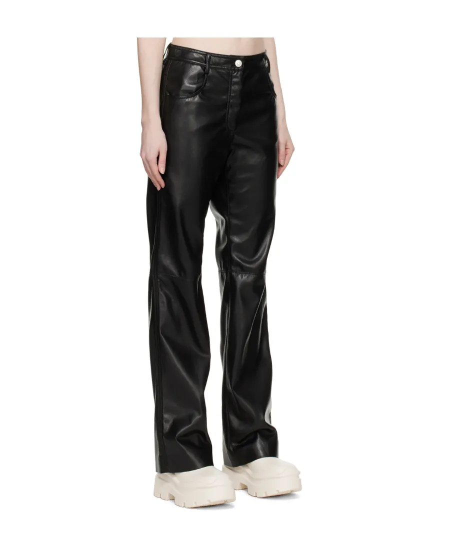 High-Waisted Flared Trousers