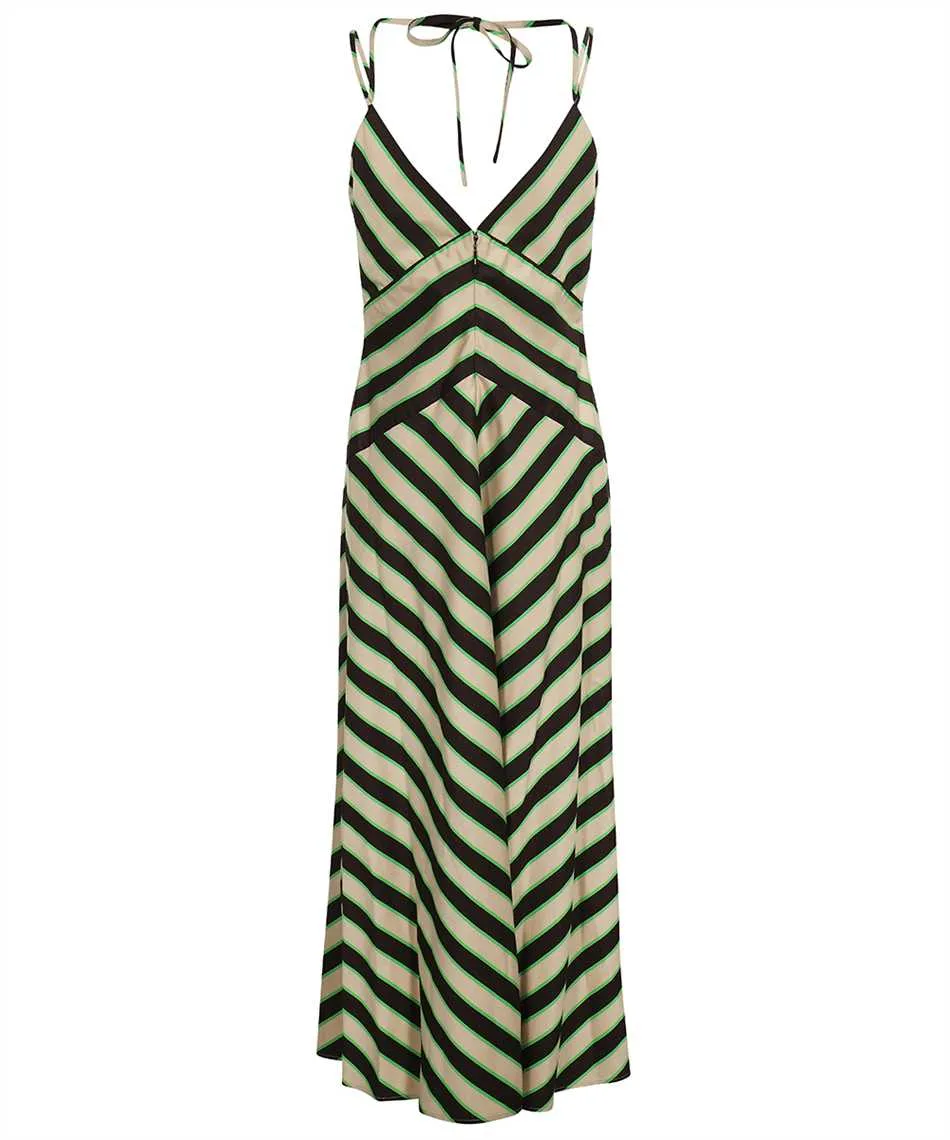 Chevron Print V-Neck Dress