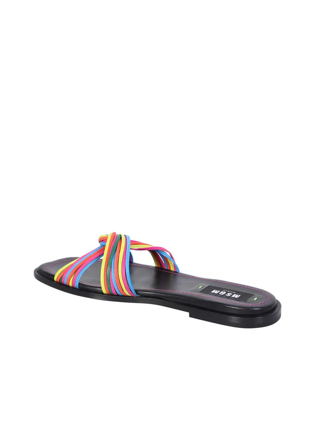 Multi-Straps Leather Slippers