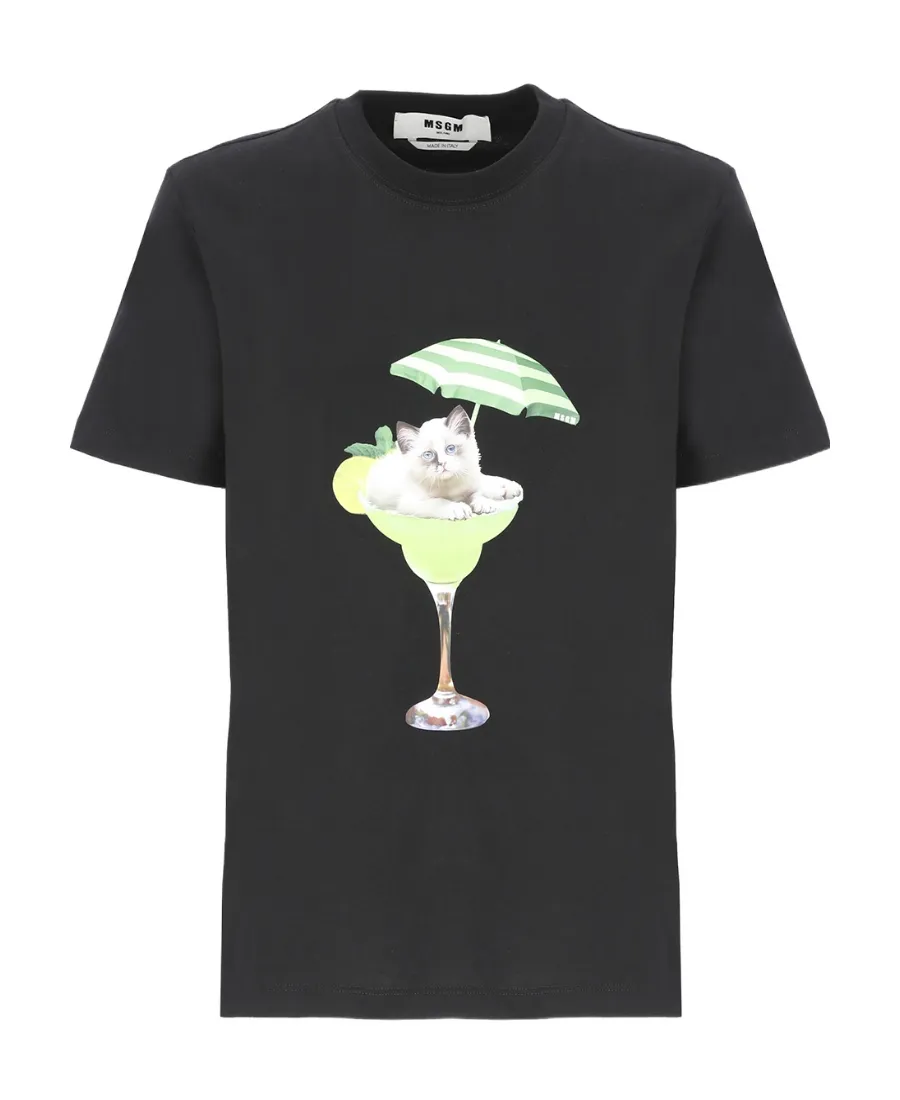 Cat Printed T-Shirt