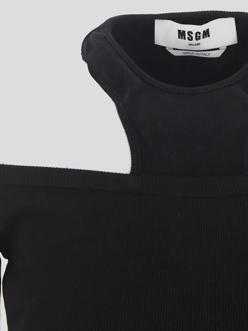 Strapless Ribbed Top