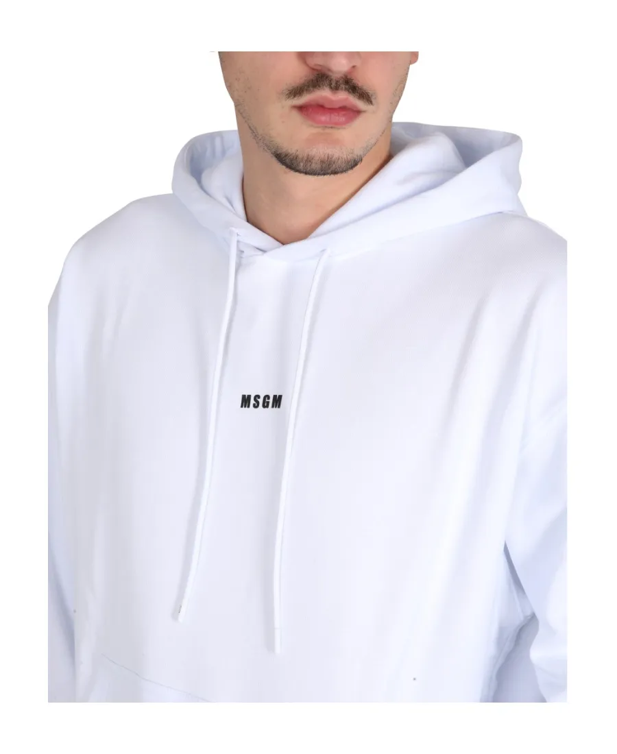 Logo Printed Drawstring Hoodie