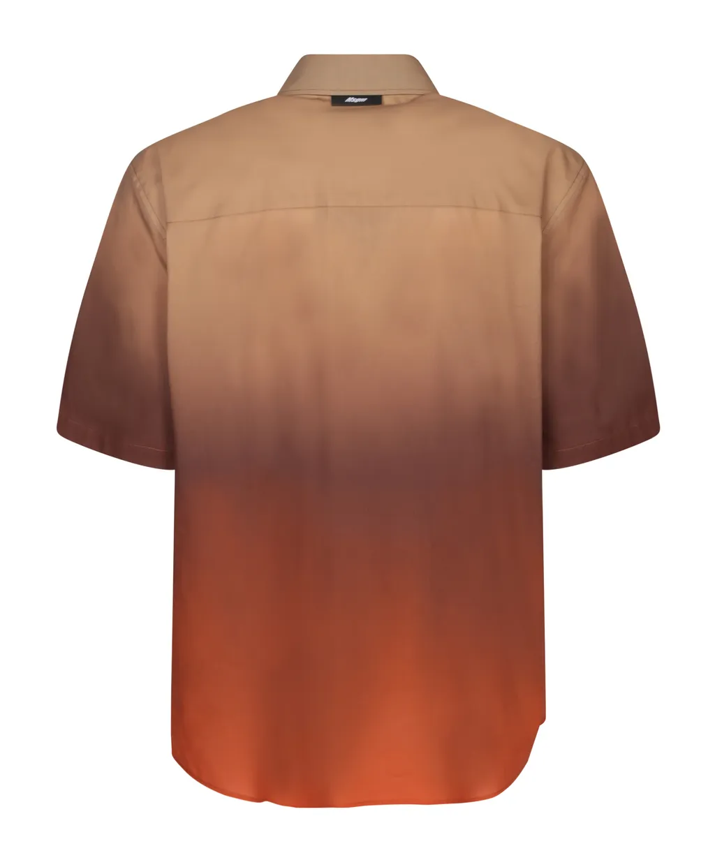 Gradient Effect Short-Sleeved Shirt