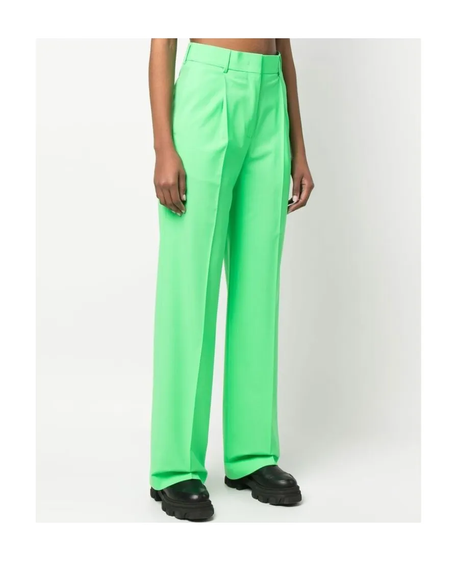 High-Waist Straight-Leg Tailored Trousers