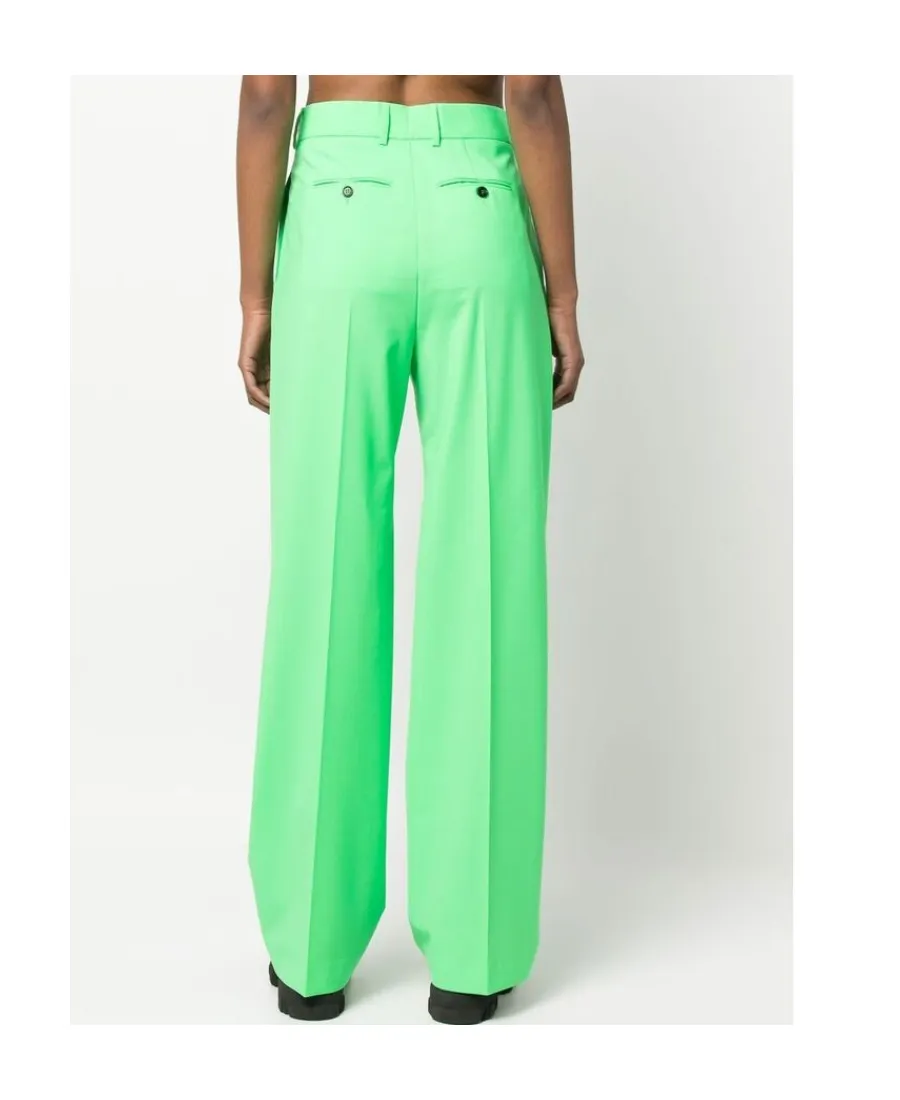 High-Waist Straight-Leg Tailored Trousers