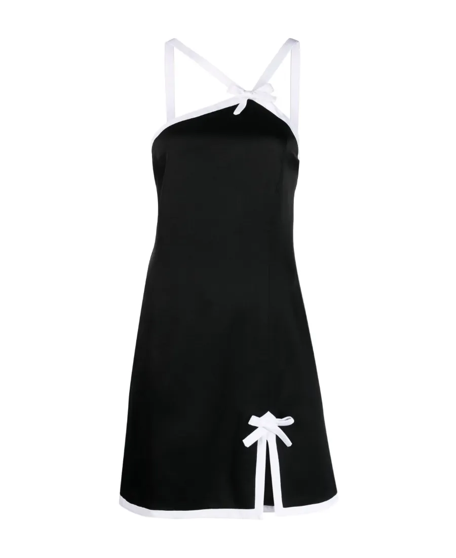 Contrast-Border Mini Dress
