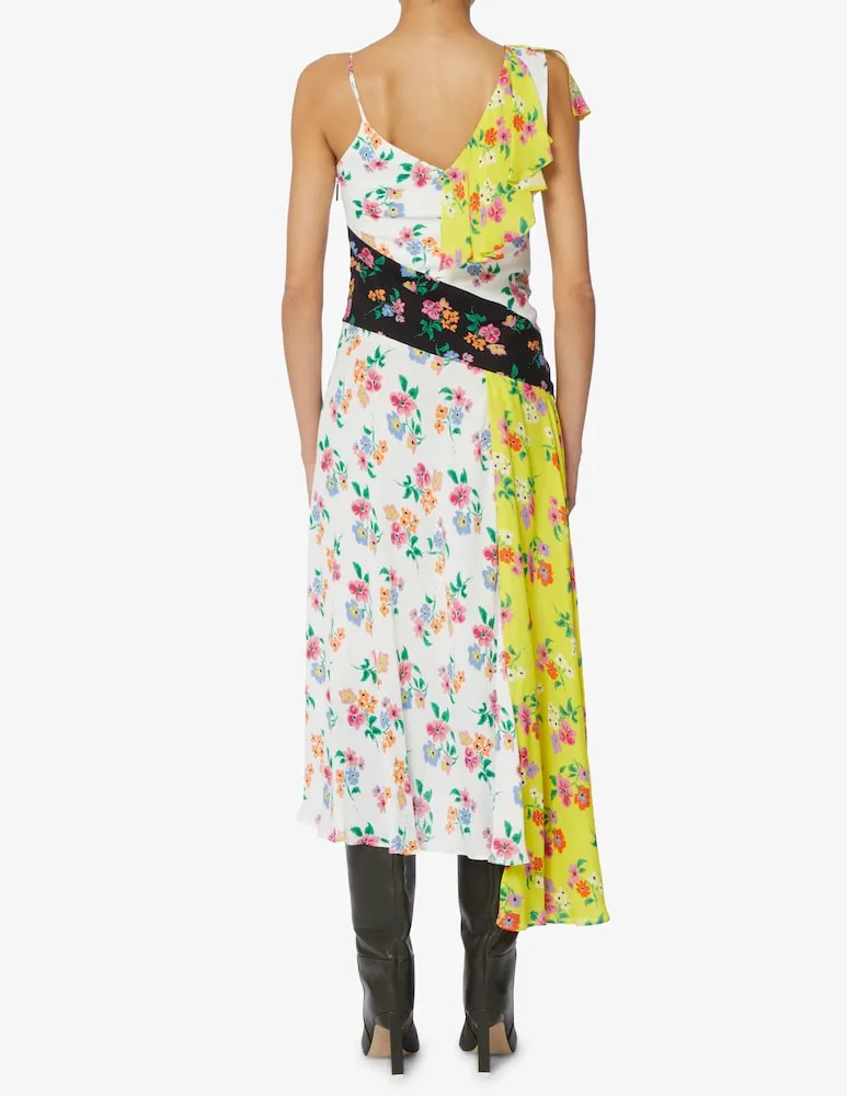 Floral-Printed Asymmetric Dress