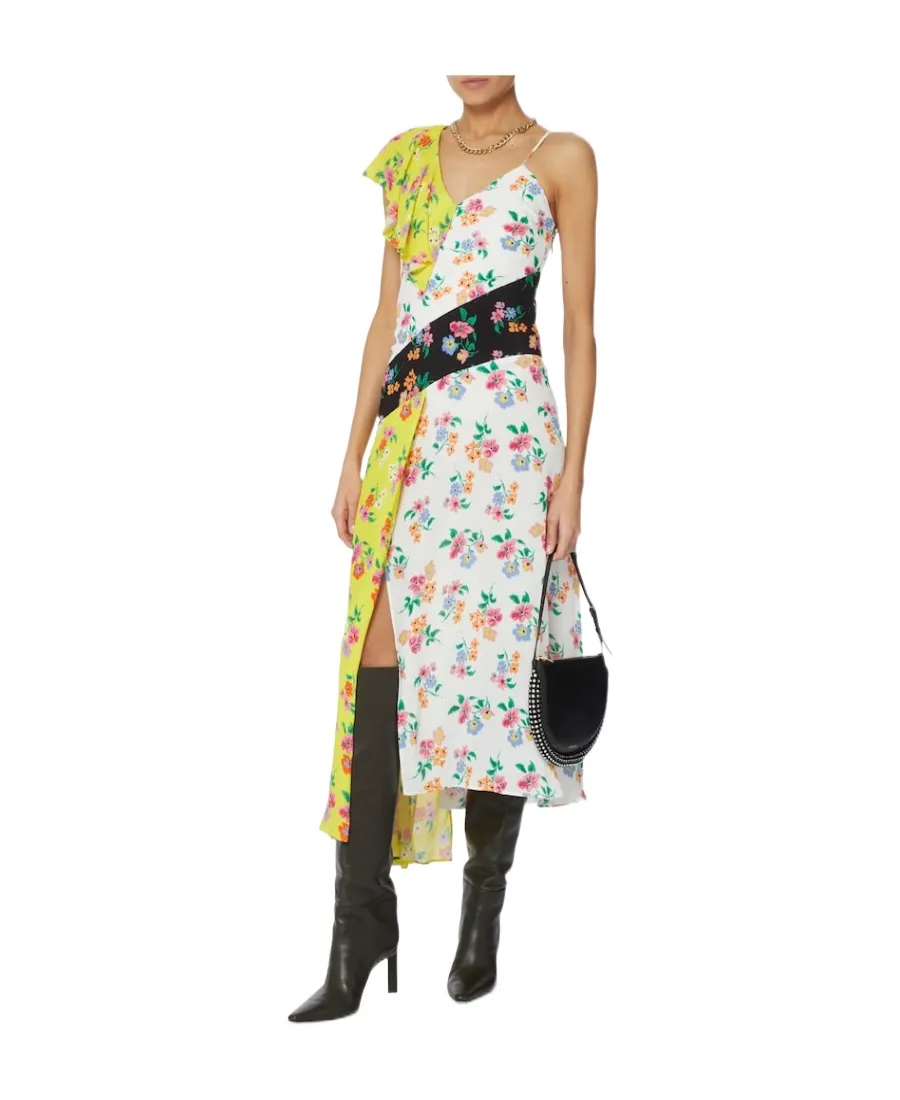 Floral-Printed Asymmetric Dress