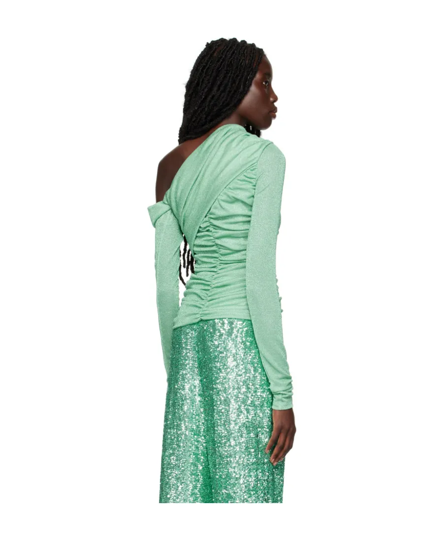 One-Shoulder Draped Top