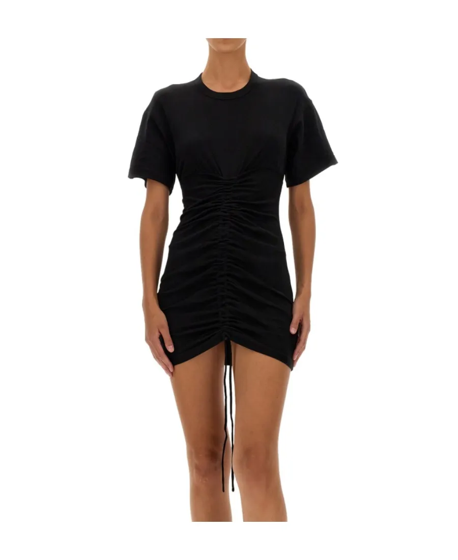 Cutout Ruched T-Shirt Dress