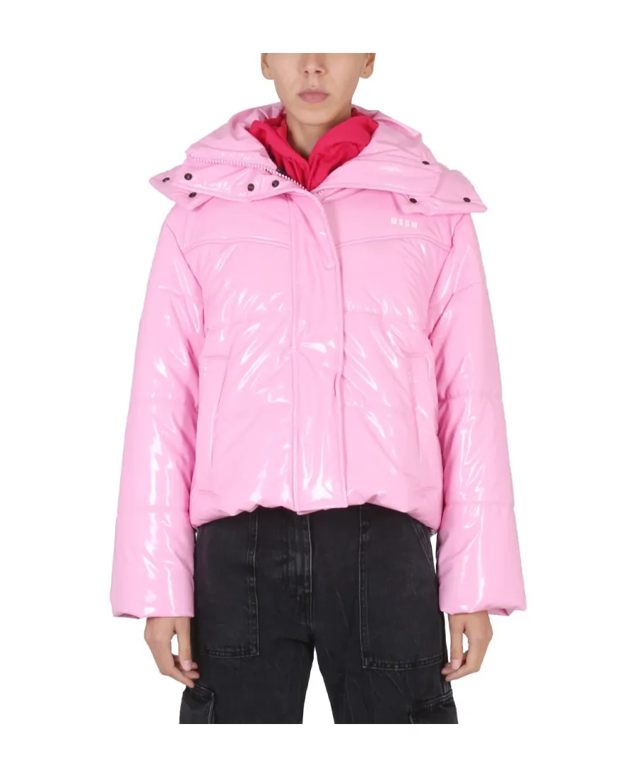 Logo Printed Padded Jacket