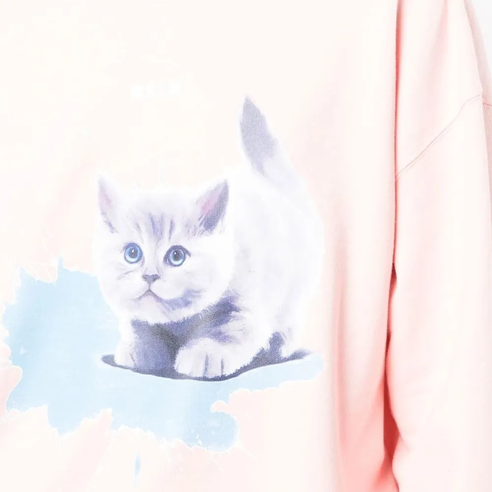 Cat-Print Sweatshirt