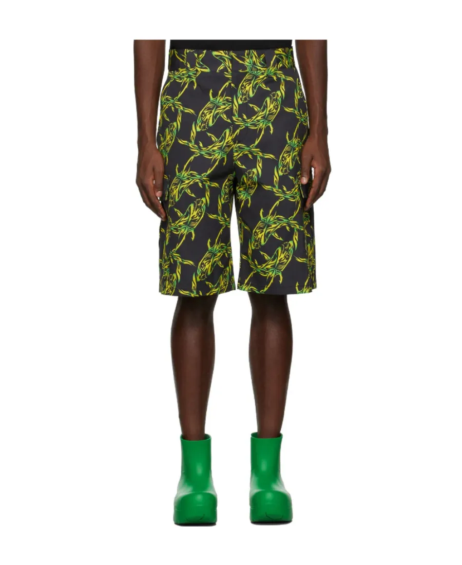 Shark-Print Cargo Shorts
