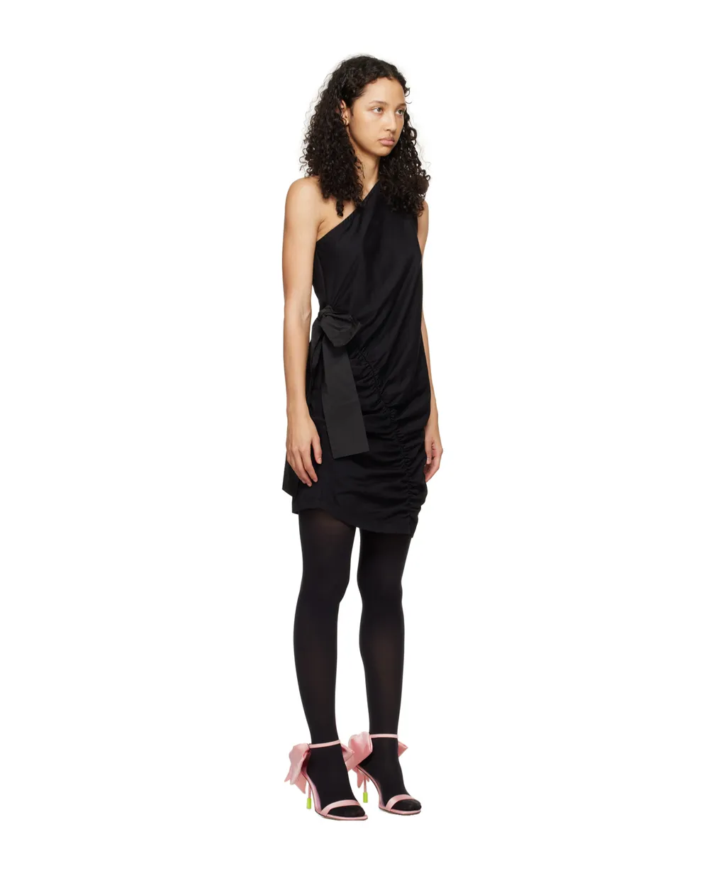 One-Shoulder Gathered Detailed Mini Dress