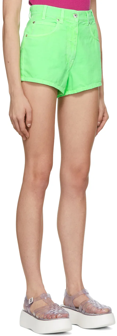 Logo Denim Shorts