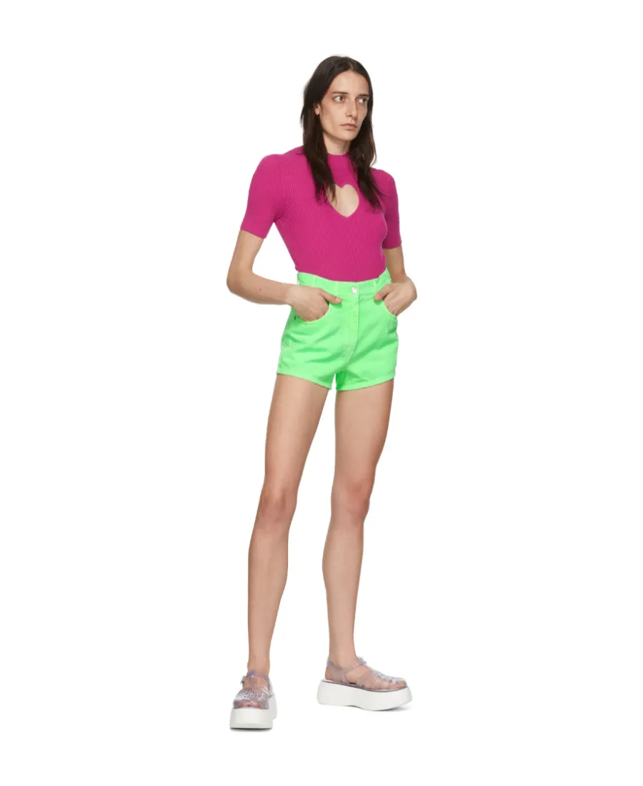 Logo Denim Shorts