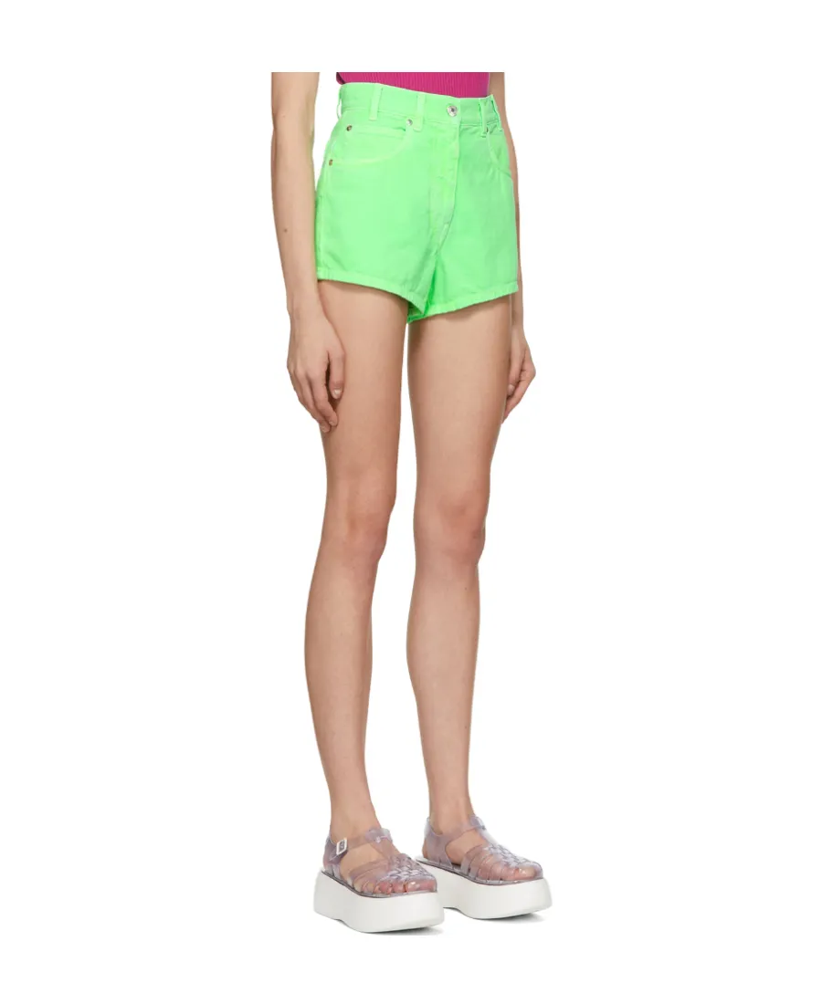 Logo Denim Shorts
