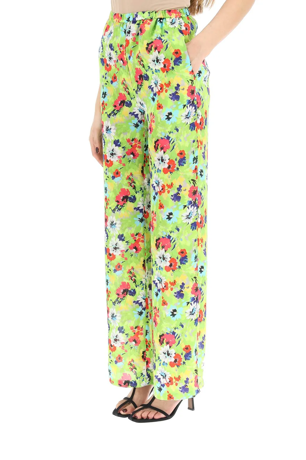 Floral Printed Wide Leg Pants
