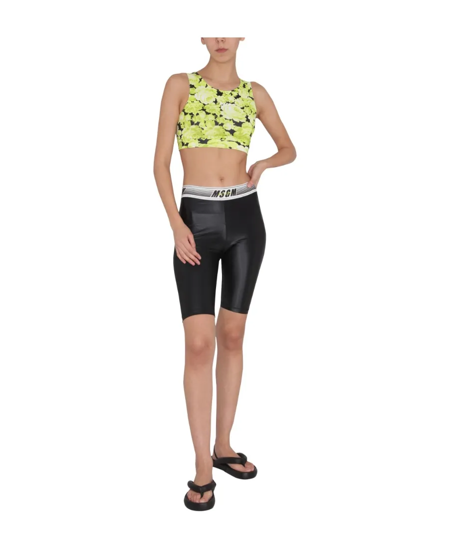 Floral Print Cropped Tank Top