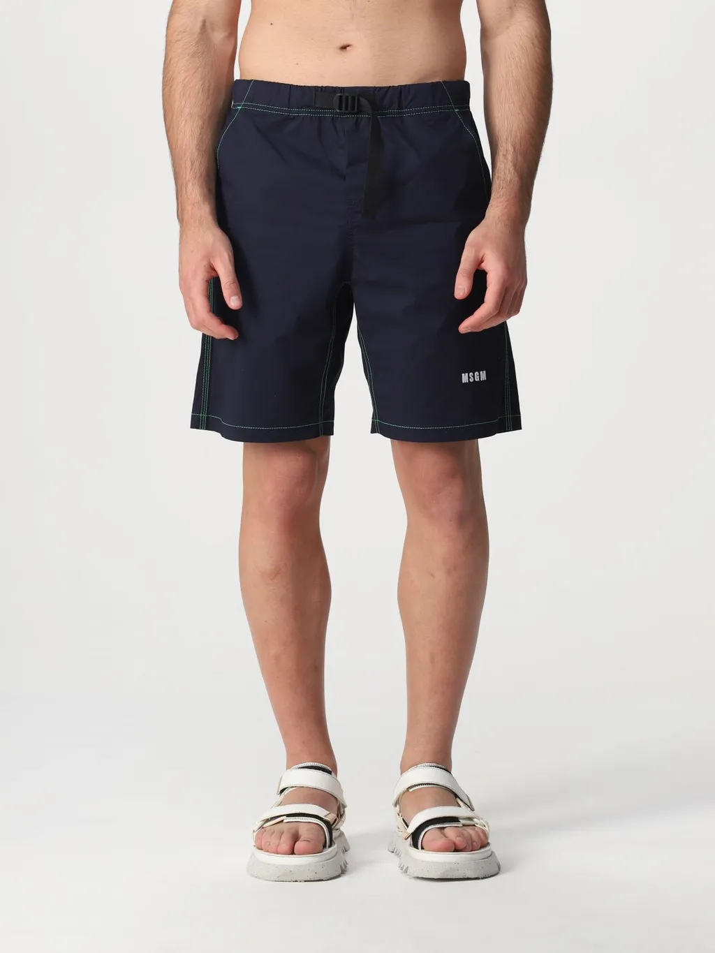 Logo Embroidered Drawstring Waistband Shorts