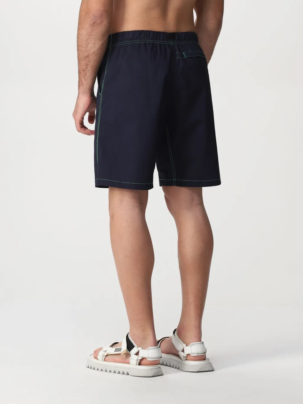 Logo Embroidered Drawstring Waistband Shorts