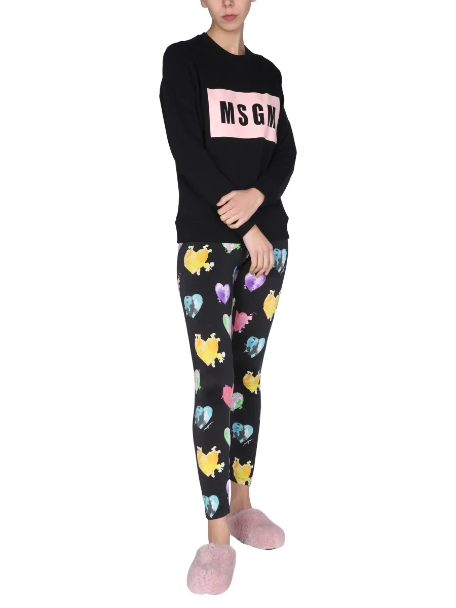 Logo-Print Crew Neck Sweatshirt
