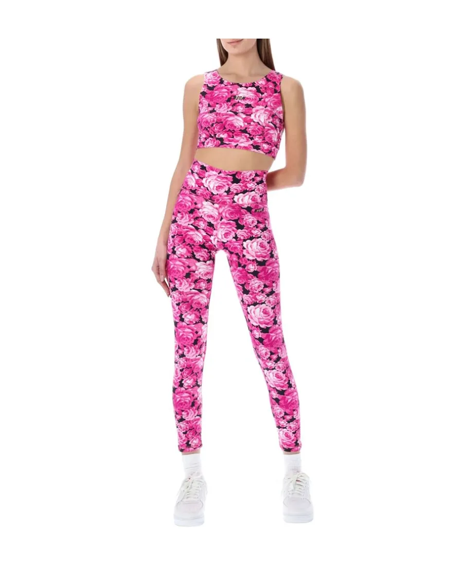 Floral Print Cropped Tank Top