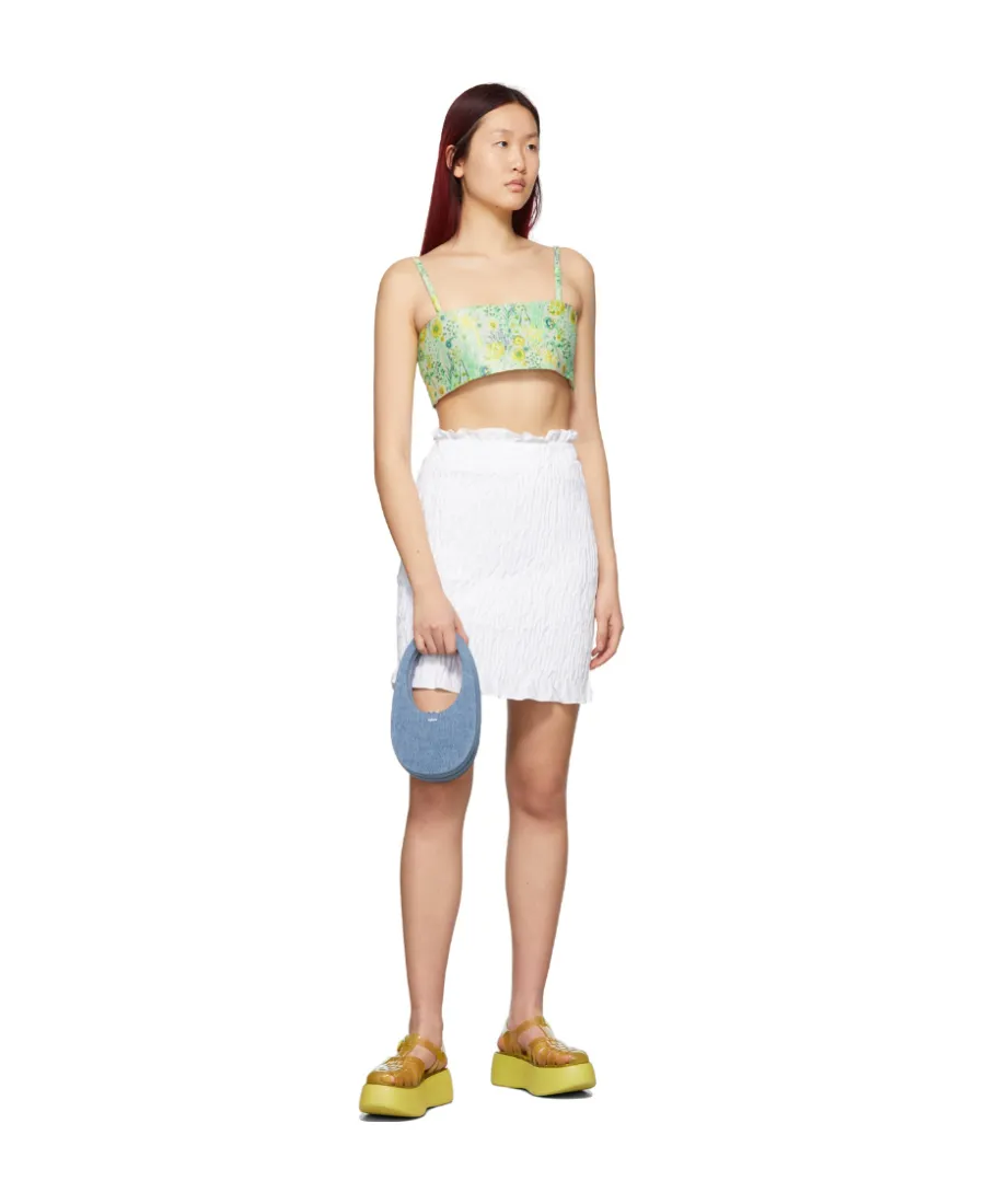 Logo Pleated Skirt
