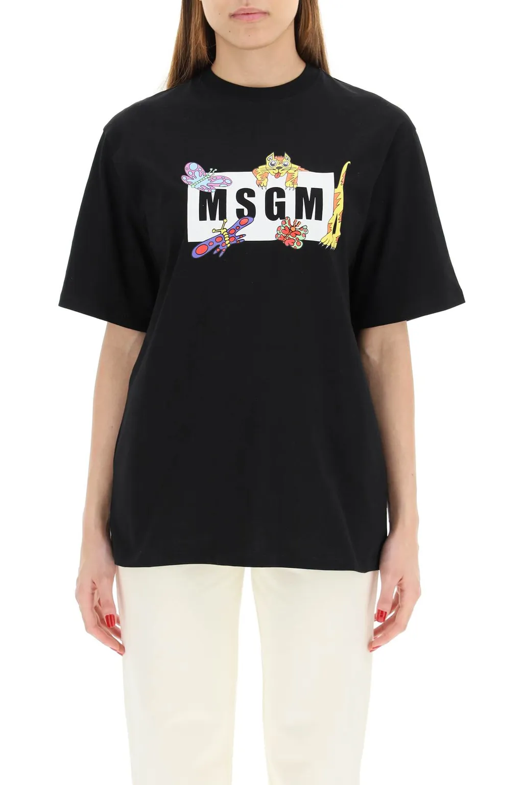 Round Collar Logo T-Shirt