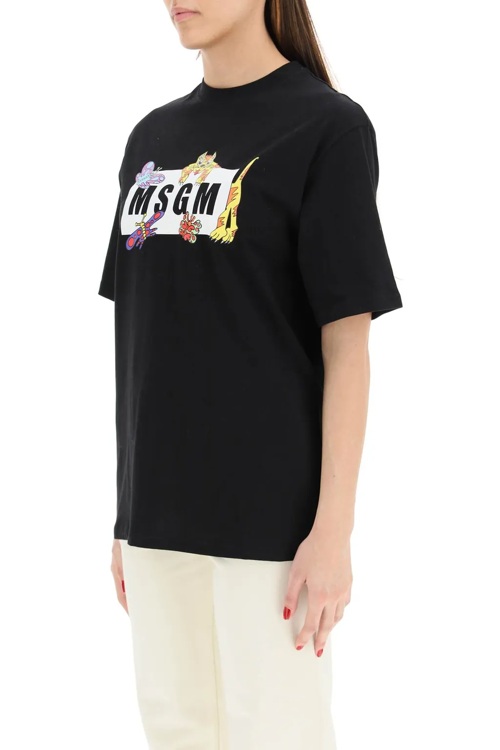 Round Collar Logo T-Shirt