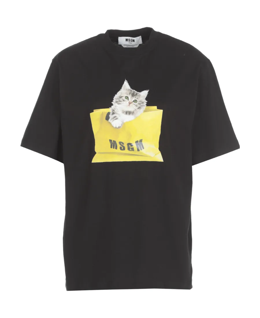 Oversized Kitty Cotton T-Shirt