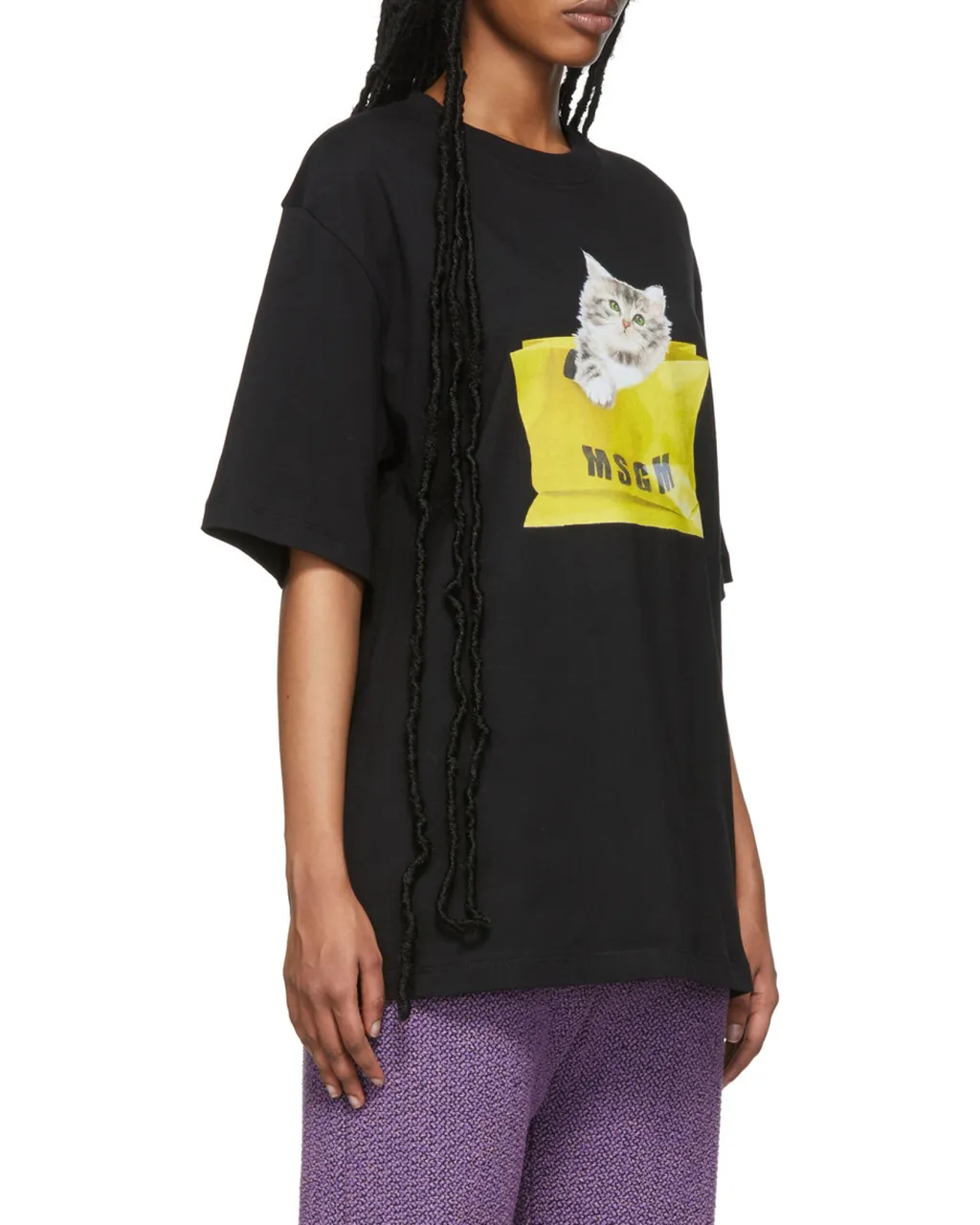 Oversized Kitty Cotton T-Shirt