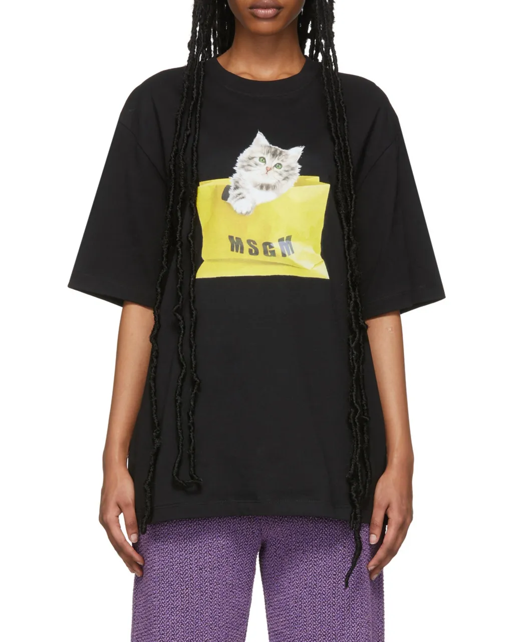Oversized Kitty Cotton T-Shirt