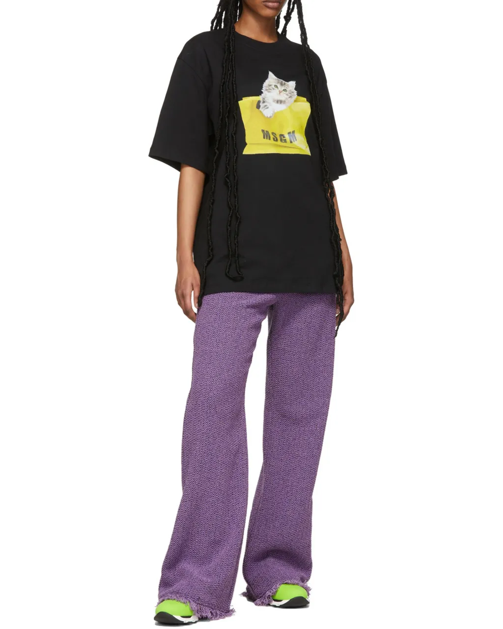 Oversized Kitty Cotton T-Shirt