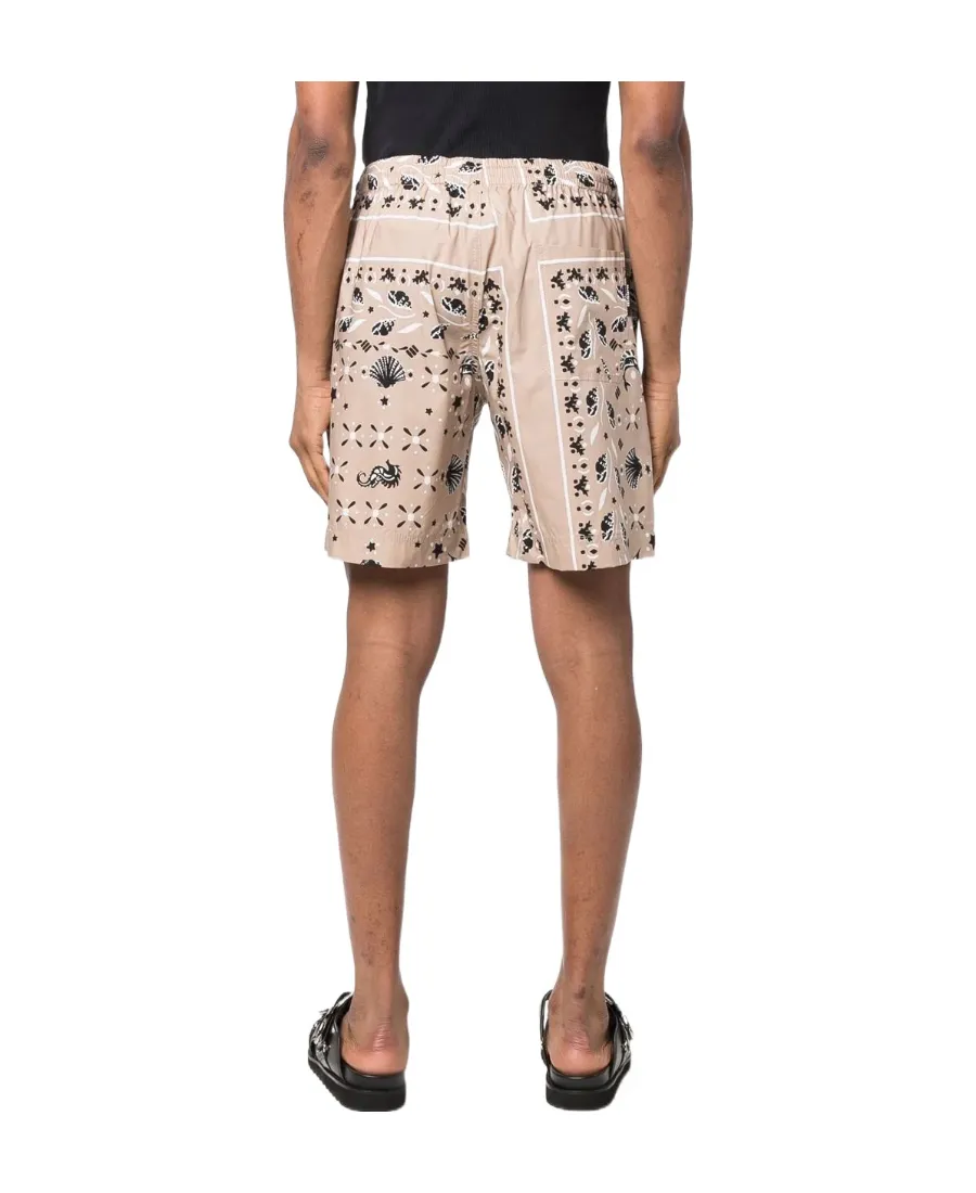 Paisley Printed Elasticated Waist Shorts