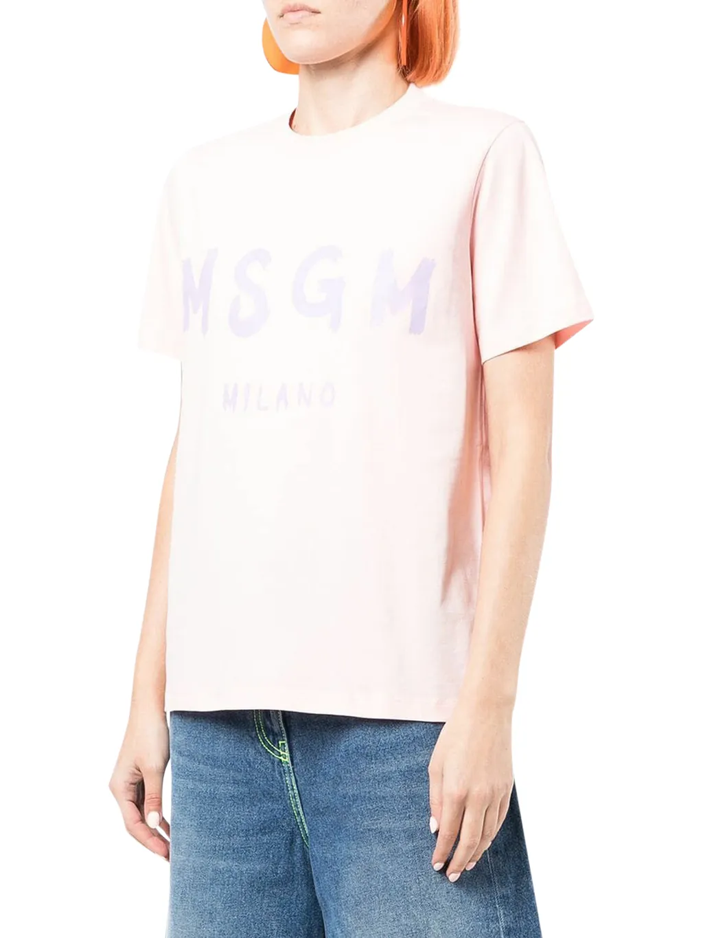 Brushstroke Logo-Print T-Shirt