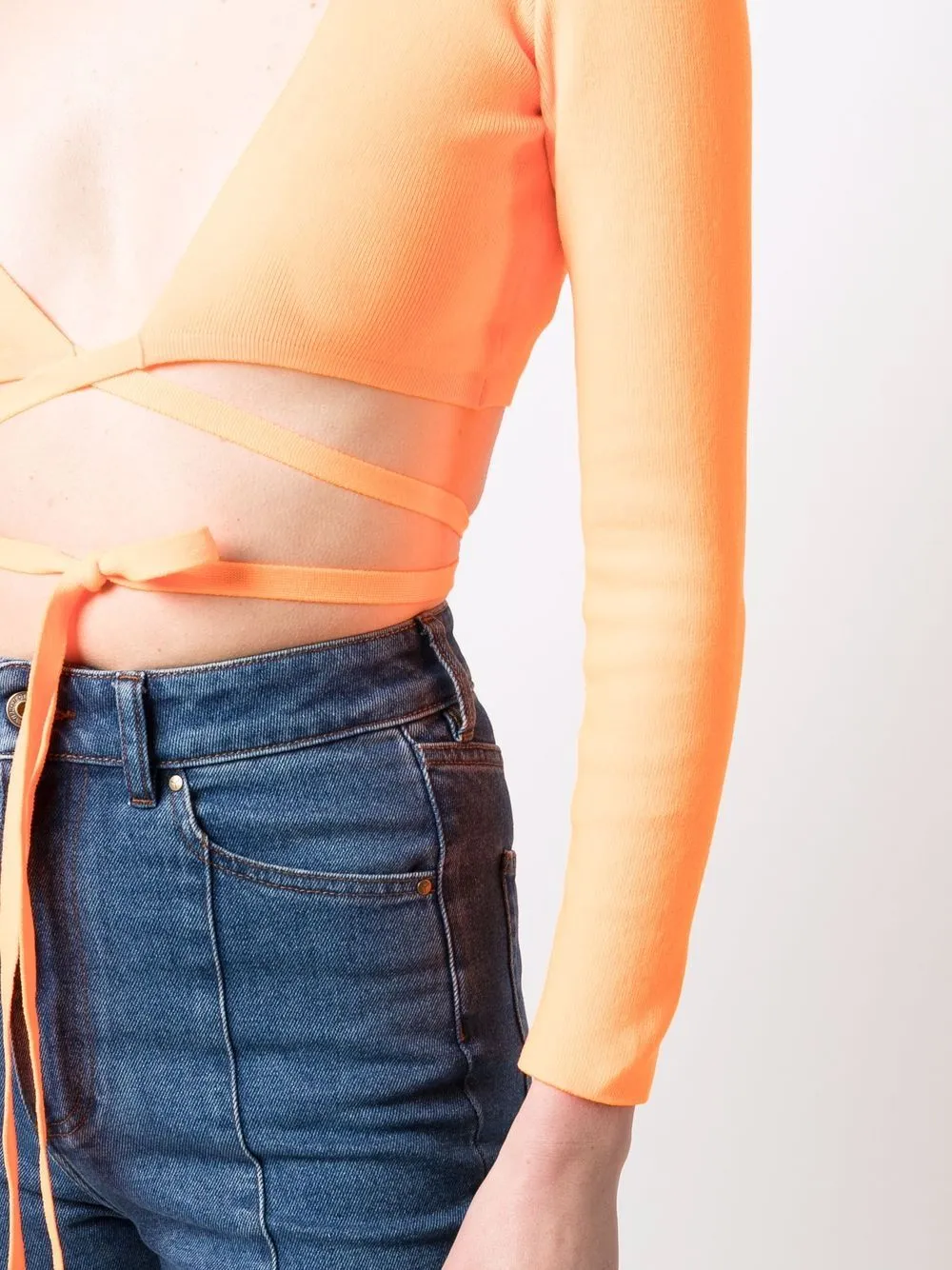 Cropped V-Neck Top