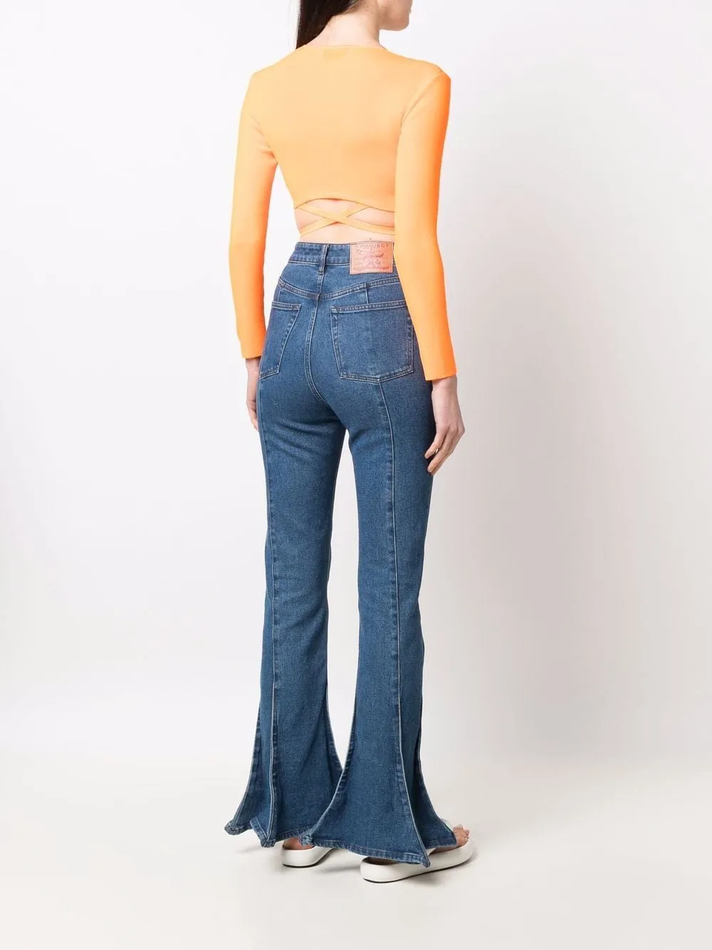 Cropped V-Neck Top