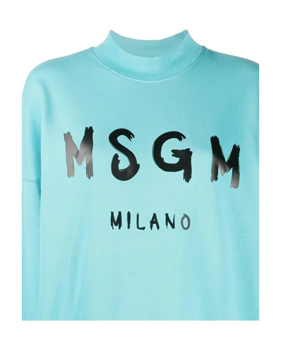 Logo Details Sweater-Style Dress