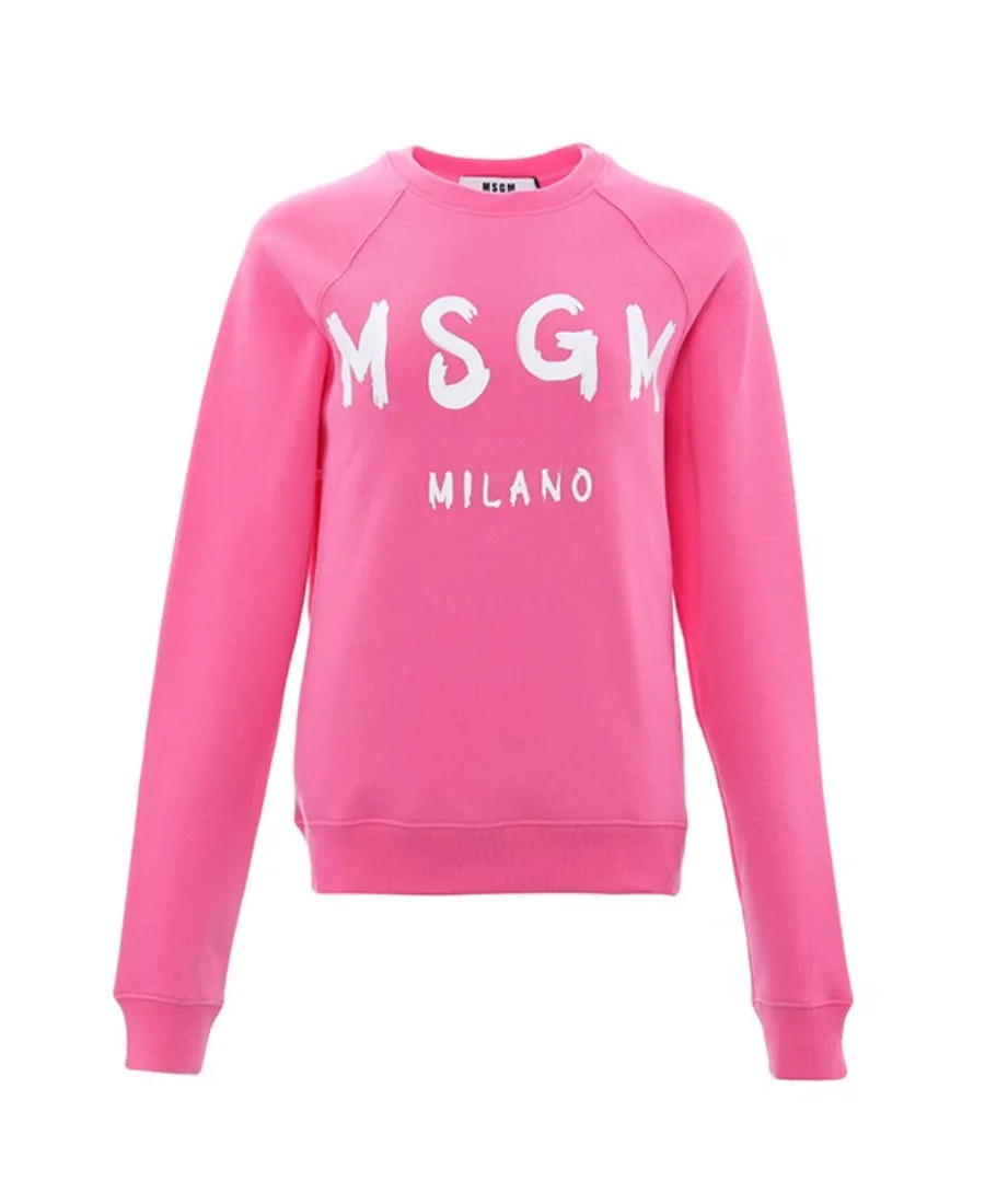 Letter Printed Round Neck Sweater